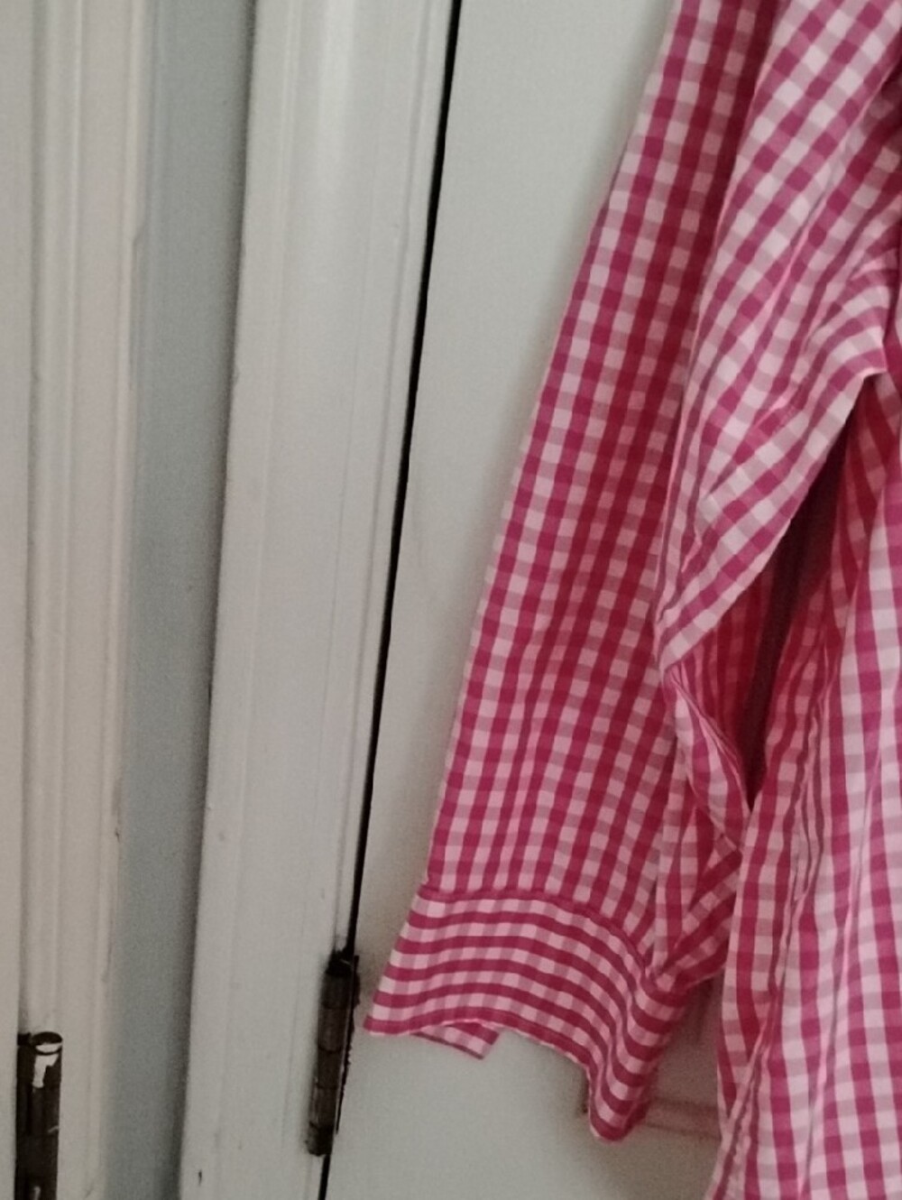 Lands' End Pink and White Gingham Shirt - Picture 4 of 10